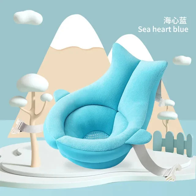 Tapis de bain antidérapant pour bébé, coussin de soutien et de sécurité pour nouveau-né, oreiller doux en forme d'animal, accessoires de soin.