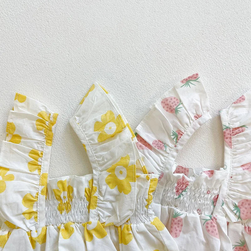 MILANCEL Vêtements d'été pour nouveau-nés, bodys pour petites filles, bodys fleuris, body bébé avec chapeau.