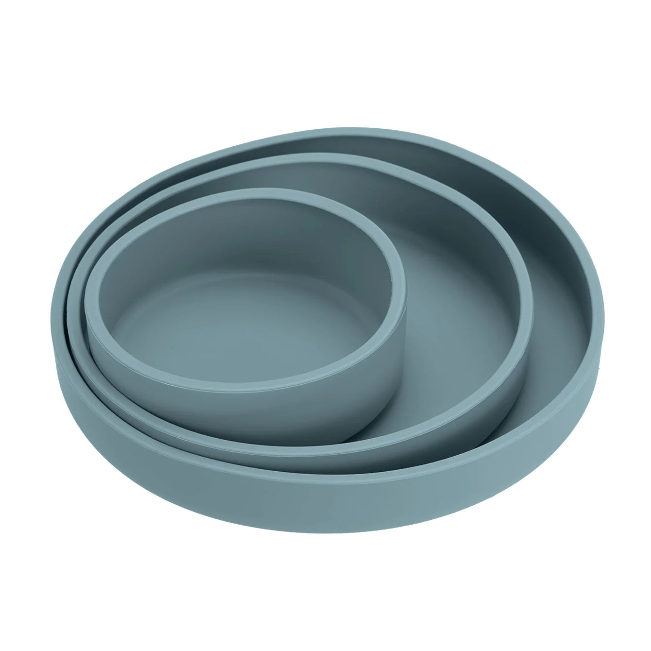 Ensemble de 3 pièces pour l'alimentation de sevrage de bébé : assiettes, bols d'apprentissage, sans BPA, accessoires de table pour tout-petits et nourrissons.