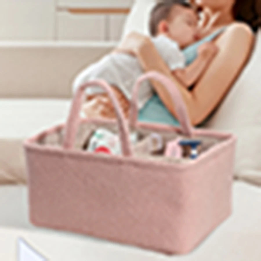 Sac à langer portable et multifonctionnel de grande capacité, avec panier de rangement étanche pour biberons.