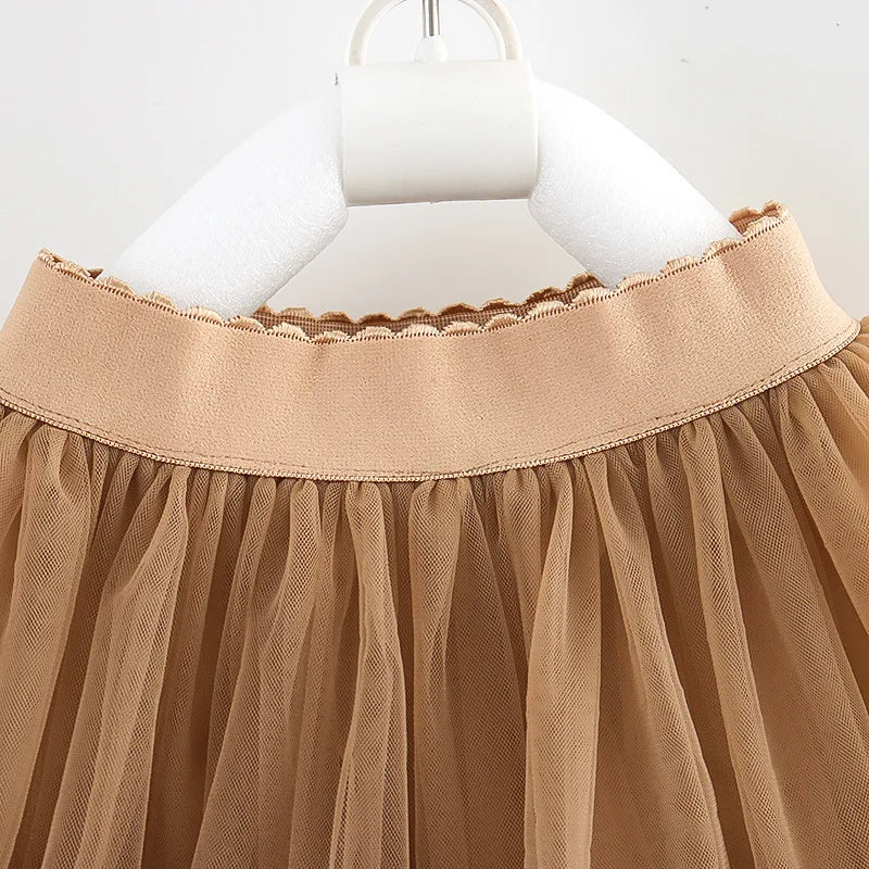 DE PEACH Jupes tutu en tulle duveteux pour bébés filles, été et printemps, robe de bal pour enfants, vêtements de princesse pour fêtes et danses.