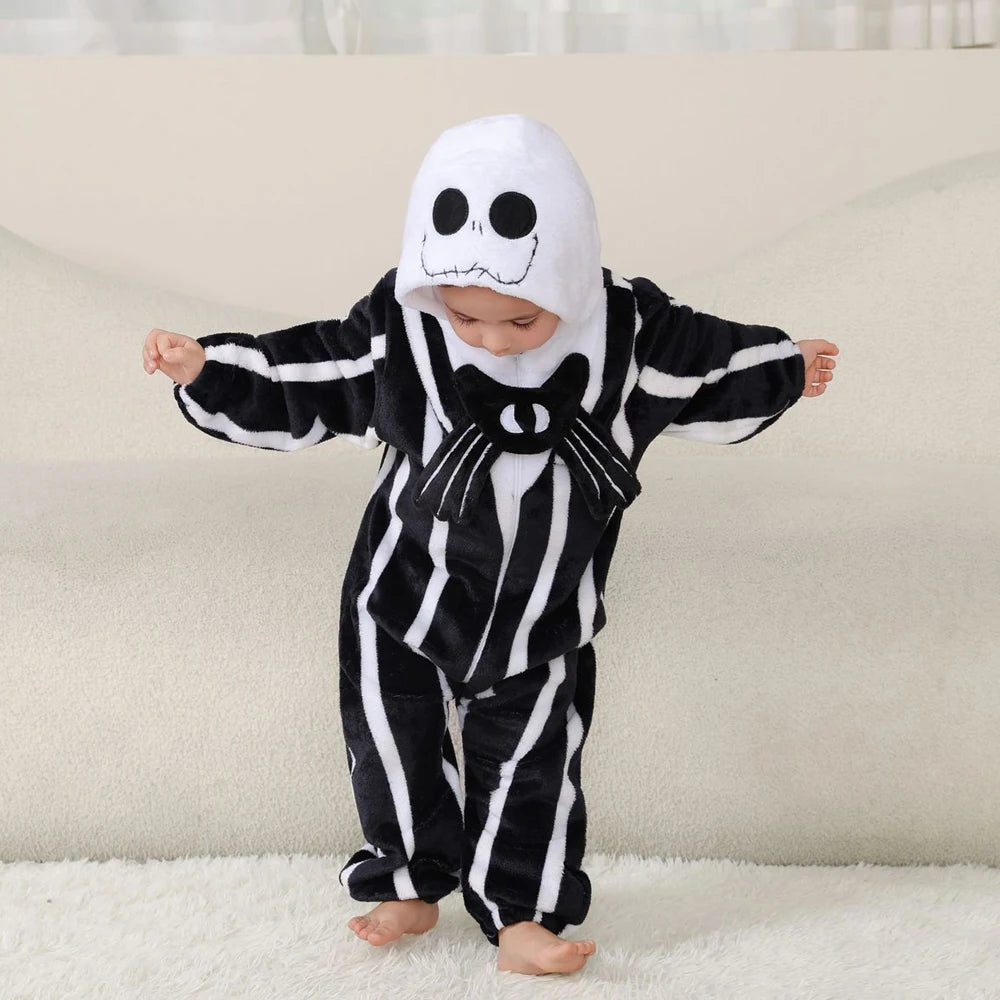 Kids Animal Onesie Kigurumi Baby Pijamas Cartoon Cosplay Costume Halloween Christmas Homewear Full Body Clothing for Infants