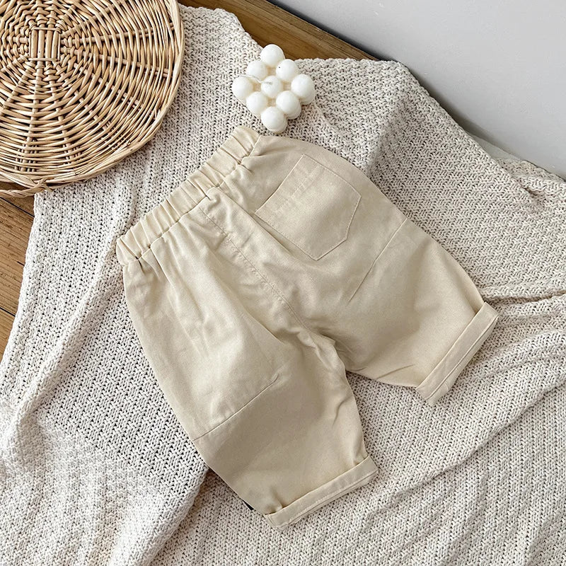 Baby Boys' Casual Pants - Korean Style Autumn Trousers, Trendy Fall Outfits for Toddlers & Infants