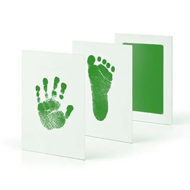Kit d'empreintes de mains et de pieds pour nouveau-né, tampons encreurs, cadre photo, accessoires souvenirs pour tout-petits, cadeau de naissance sûr.