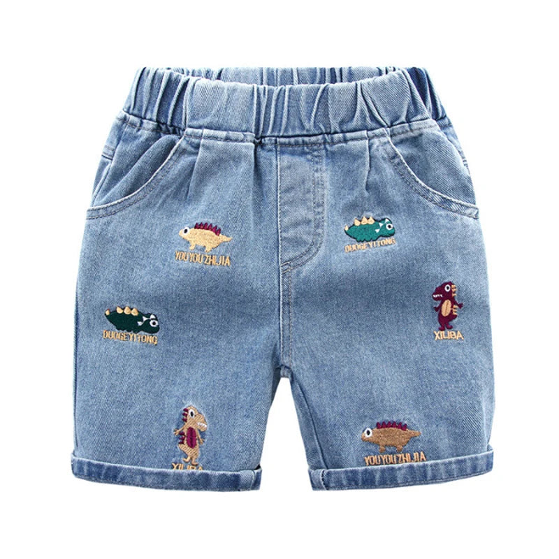 IENENS Short en jean décontracté pour bébé garçon et fille, vêtements d'été pour enfants, shorts courts, vêtements pour garçons de 2 à 8 ans, shorts en jean amples pour garçon.