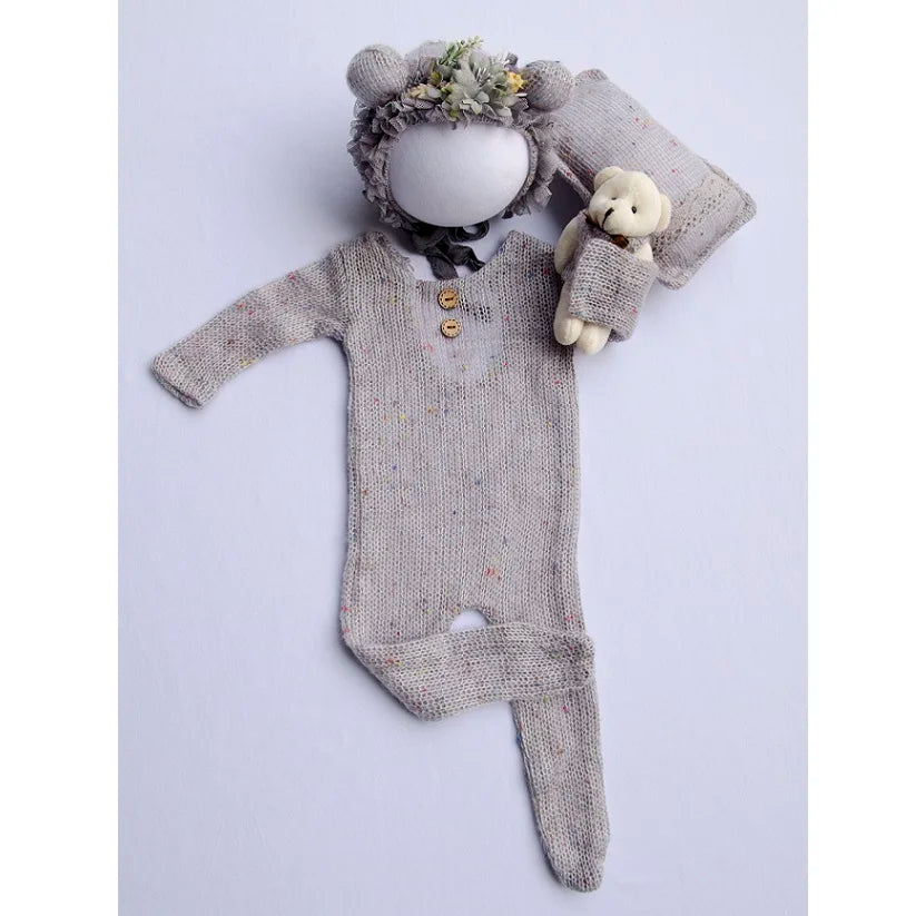 Newborn Photography Props  Newborn  Boy Girl Romper Hat Baby Romper Bodysuits Outfit  Photography  Props Clothing