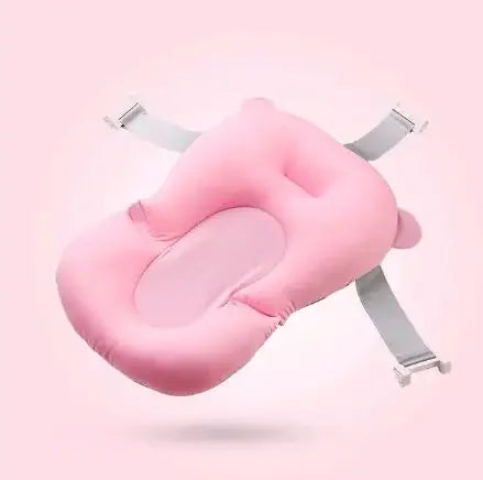 Tapis de bain antidérapant pour bébé, coussin de soutien et de sécurité pour nouveau-né, oreiller doux en forme d'animal, accessoires de soin.