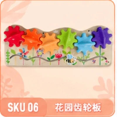 Accessoires Montessori de qualité supérieure pour tableau d'activités, jouets éducatifs sensoriels et de motricité fine | Kit d'activités en bois pour enfants d'âge préscolaire.