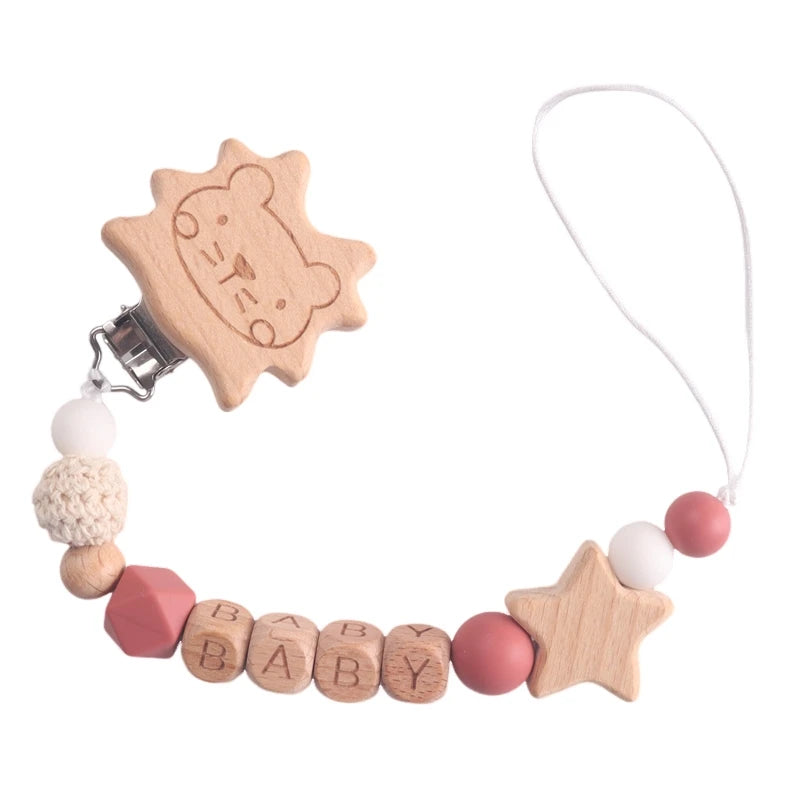 Attaches-tétines, anneaux de dentition, jouets, attaches-tétines, chaînes, accessoires pour bébés, cadeaux de naissance, personnalisés