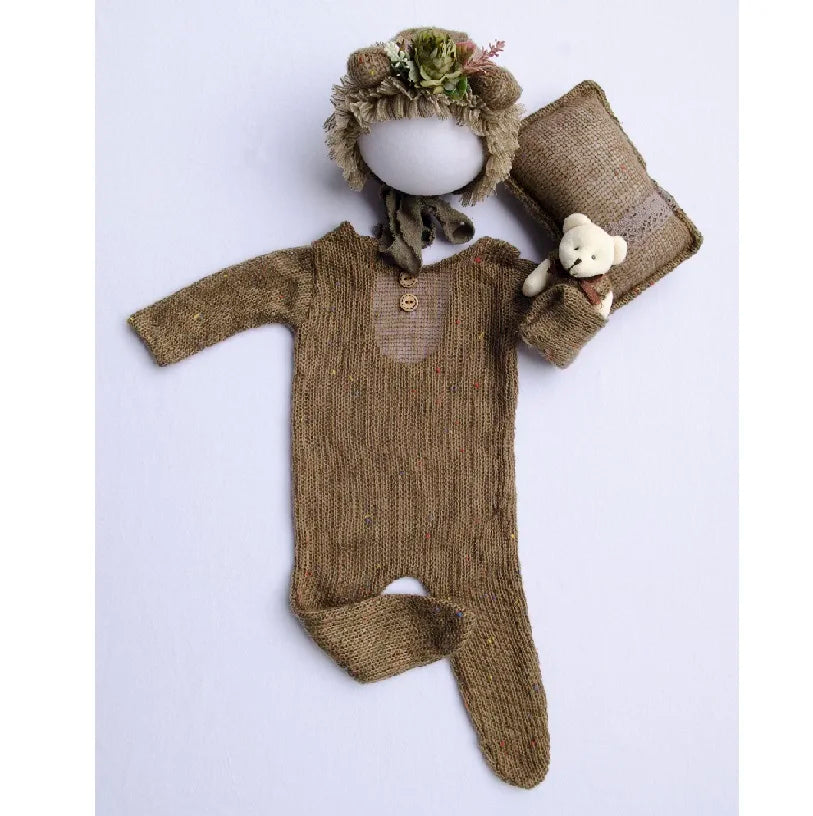 Newborn Photography Props  Newborn  Boy Girl Romper Hat Baby Romper Bodysuits Outfit  Photography  Props Clothing