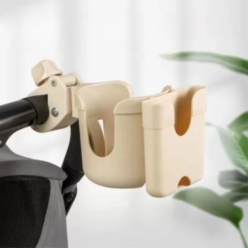 Porte-gobelet 2 en 1 pour poussette, accessoire pour bébé, support pour téléphone portable, tasse à eau pour enfants, support pour thé au lait.