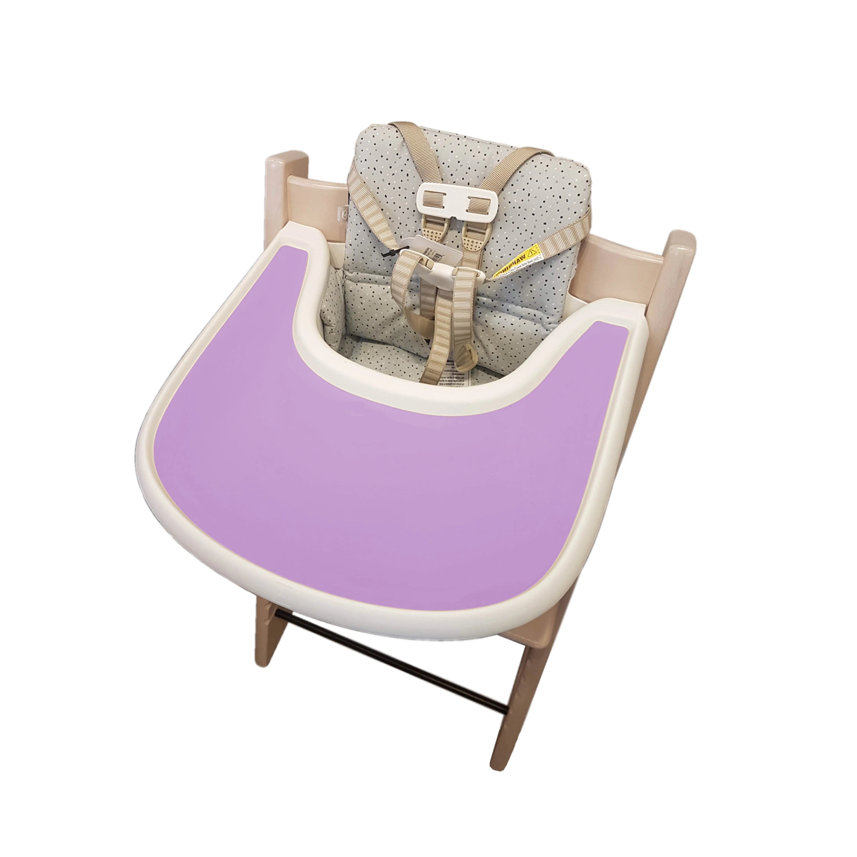 1 pièce - Tapis de table en silicone anti-trébuchement facile à nettoyer, tapis de repas pour bébé, plateau plat pour chaise haute.