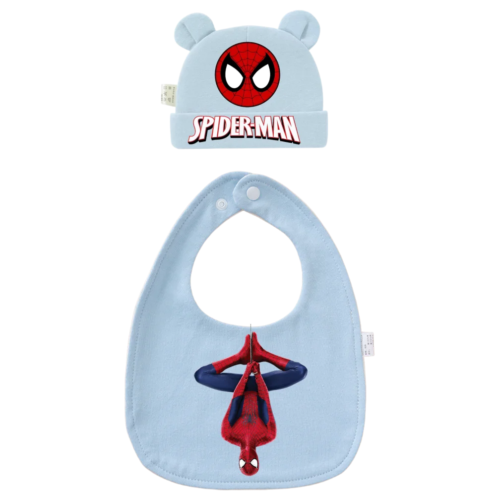 Bavoir mignon pour bébé, bonnet pour nouveau-né, accessoires de vêtements pour enfants (convient aux garçons et aux filles), foulard d'allaitement, écharpe de rot.