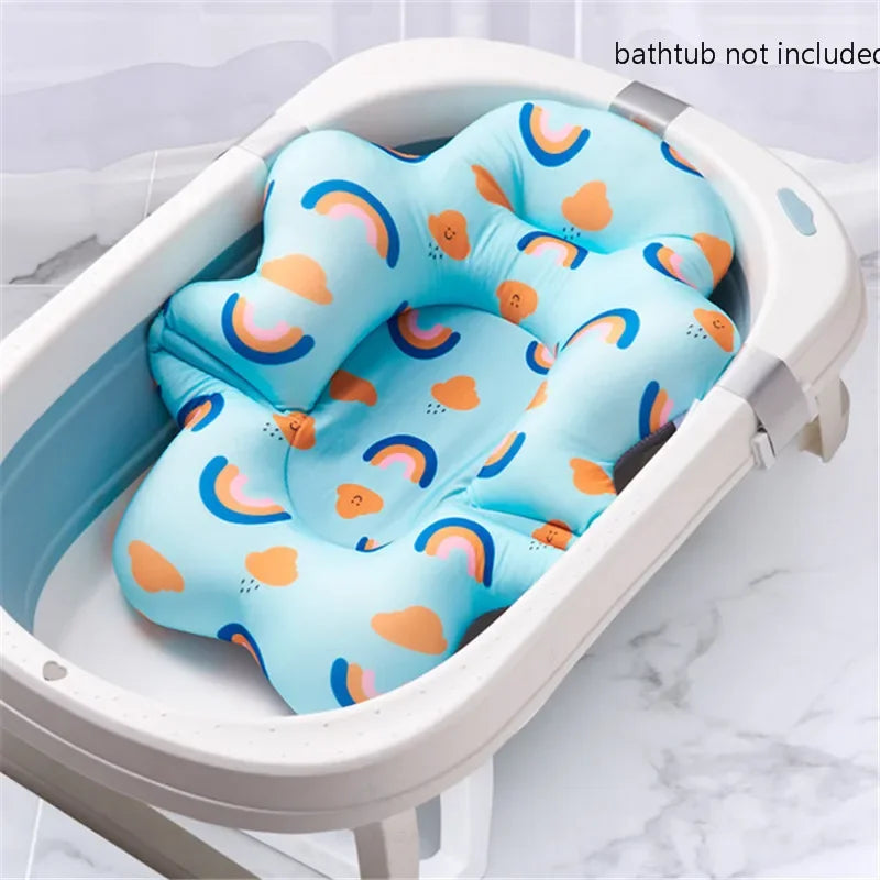 Tapis de bain antidérapant pour bébé, coussin de soutien et de sécurité pour nouveau-né, oreiller doux en forme d'animal, accessoires de soin.
