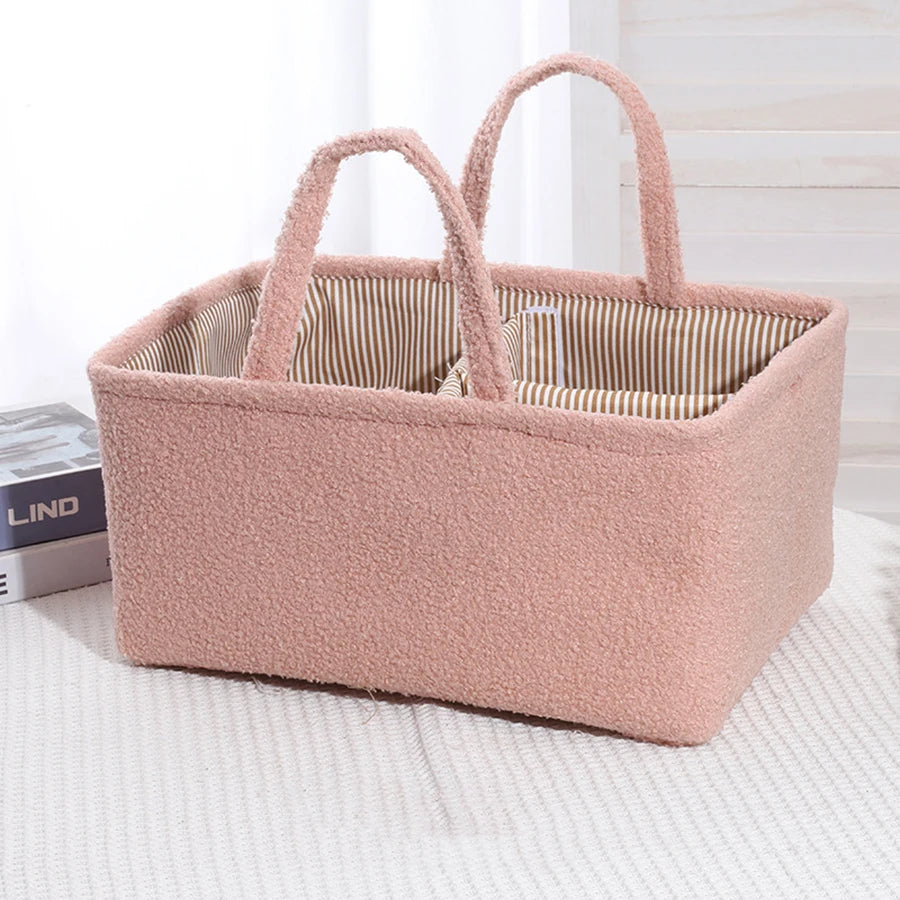 Sac à langer portable et multifonctionnel de grande capacité, avec panier de rangement étanche pour biberons.