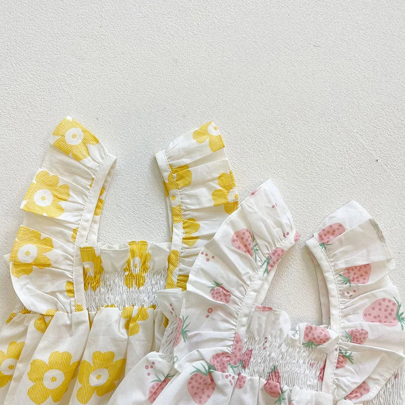 MILANCEL Vêtements d'été pour nouveau-nés, bodys pour petites filles, bodys fleuris, body bébé avec chapeau.
