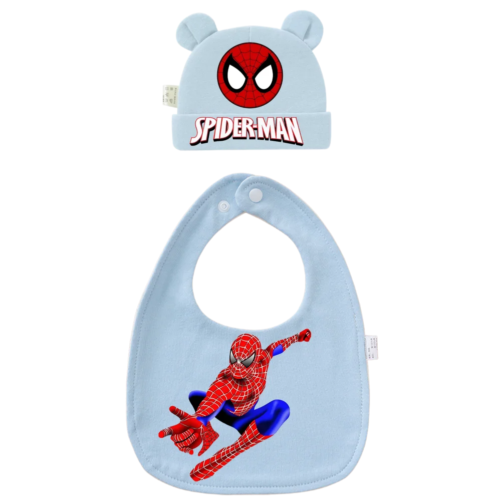 Bavoir mignon pour bébé, bonnet pour nouveau-né, accessoires de vêtements pour enfants (convient aux garçons et aux filles), foulard d'allaitement, écharpe de rot.
