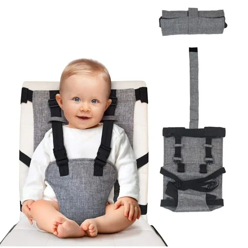 Ceinture de sécurité réglable pour chaise haute bébé, harnais de voyage sécurisé pour chaise haute et siège auto, accessoires de puériculture.