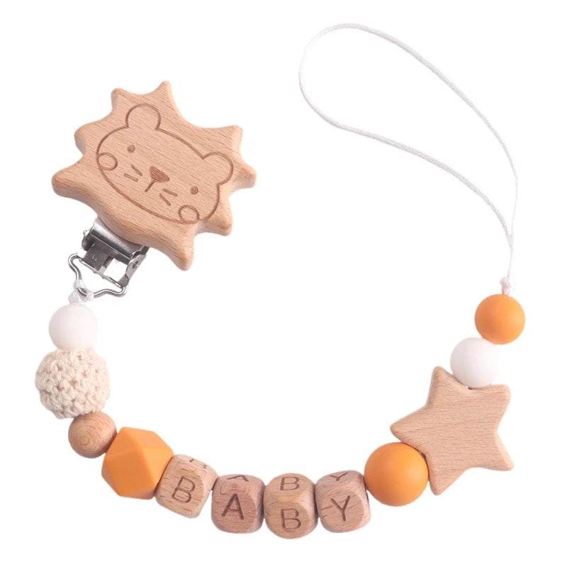 Attaches-tétines, anneaux de dentition, jouets, attaches-tétines, chaînes, accessoires pour bébés, cadeaux de naissance, personnalisés