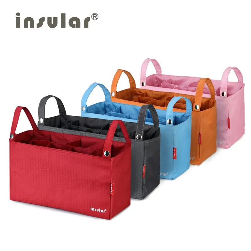 Sac de poussette Insular, organisateur pour maman, panier à langer avec crochet - Accessoires pour poussette pour nouveaux parents.