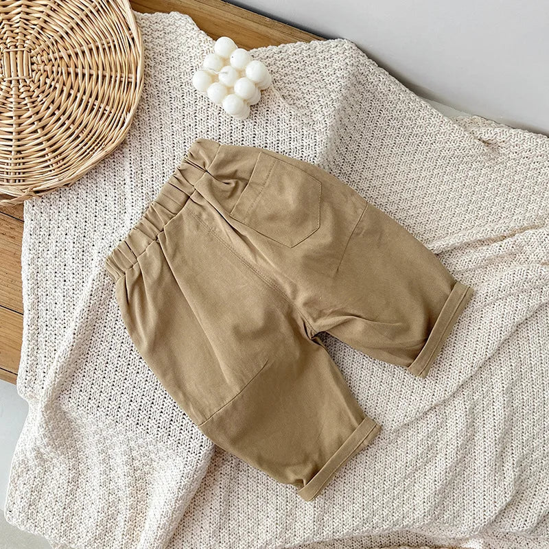 Baby Boys' Casual Pants - Korean Style Autumn Trousers, Trendy Fall Outfits for Toddlers & Infants