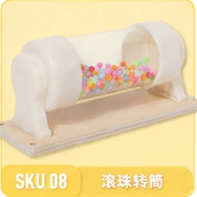 Accessoires Montessori de qualité supérieure pour tableau d'activités, jouets éducatifs sensoriels et de motricité fine | Kit d'activités en bois pour enfants d'âge préscolaire.