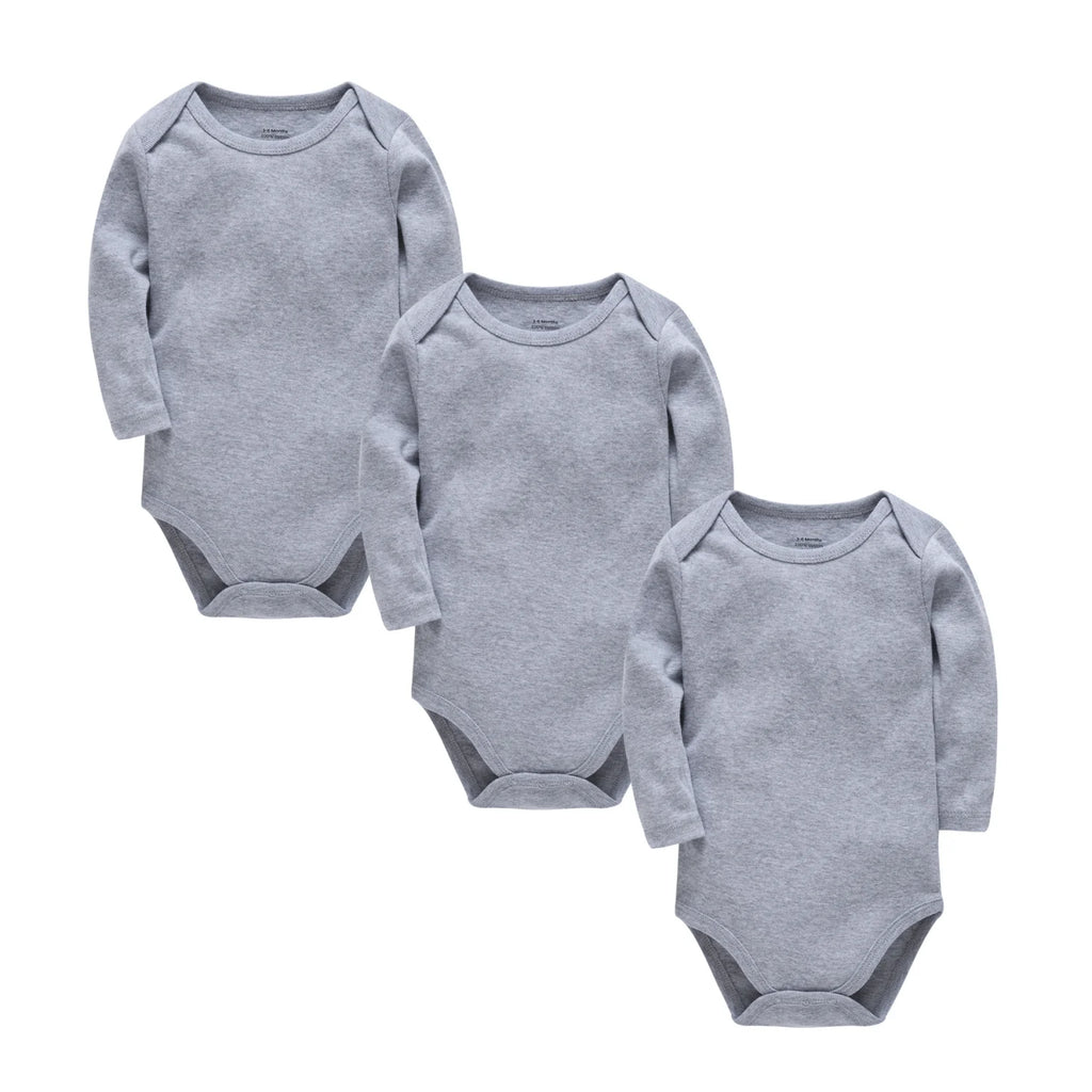 Honeyzone 3PCS/Sets Red Unisex Baby Bodysuit Loungewear Soft Long Sleeve Cotton One-Piece Jumpsuit Newborns Baby Clothing Babies