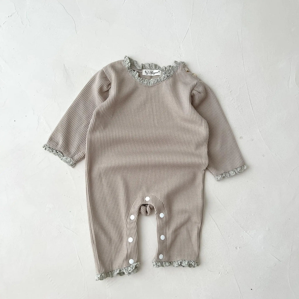 Personalized Toddler Newborn Infant Baby Girl Romper Custom Name Soft Clothing Ruffle Jumpsuit Fall Spring Playsuit