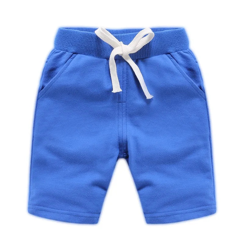 Short d'été unisexe en coton pour bébés et adolescents (garçons et filles) DE PEACH, uni, décontracté, pour enfants de 1 à 12 ans.